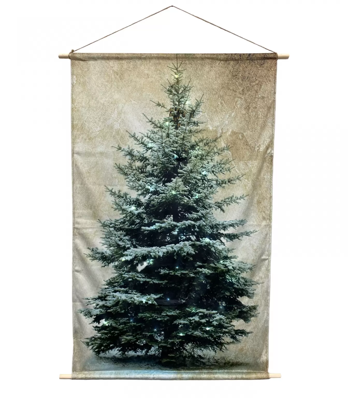 Oproepen kunst uitroepen Kerstboom Wandkleed | Met 30 LED lampjes | 75x107cm - Tuincollectie.nl