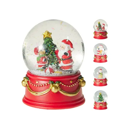 Waterbal Kerst 6,5cm Assorti 1st