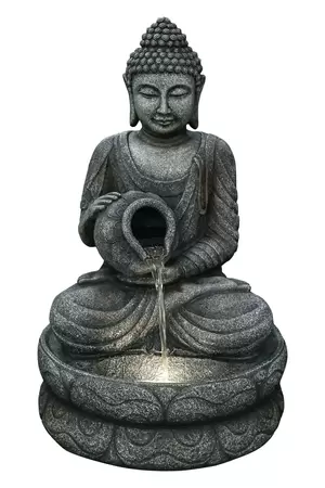 Waterornament Boeddha met Kruik 81cm