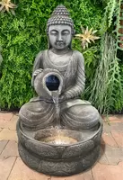 Waterornament Boeddha met Kruik 81cm