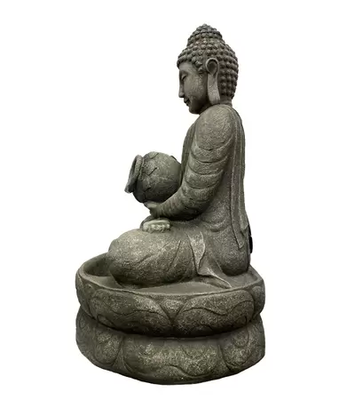 Waterornament Boeddha met Kruik 81cm