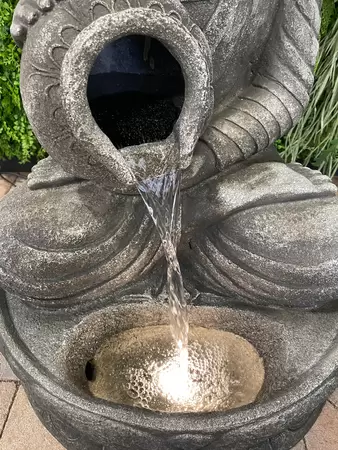 Waterornament Boeddha met Kruik 81cm