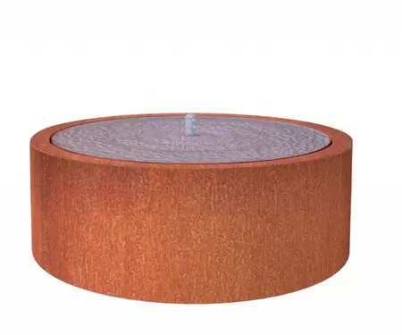 Watertafel Rond CorTenstaal Ø100cm H40cm