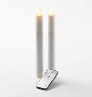 LED Wax Dinerkaars 2st Ivoor