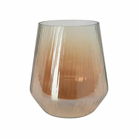 Waxinelichthouder Glas Goud 15,5cm
