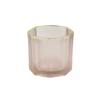 Waxinelichthouder Glas Roze 6cm