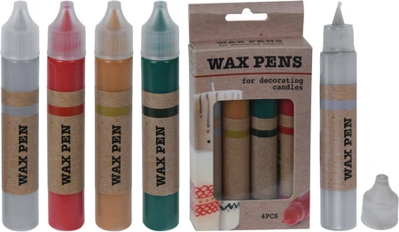 Waxstiften voor Kaarsen Decoratie 4 stuks