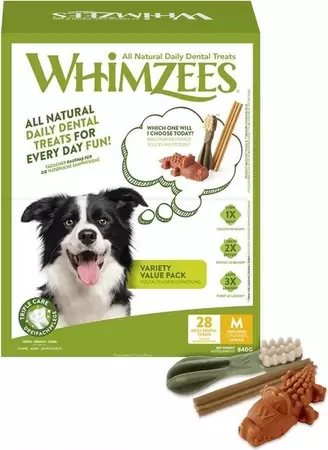Whimzees varietybox m 28stuks