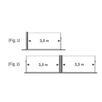 Windschermpakket Pakket XL Antraciet 180x700cm