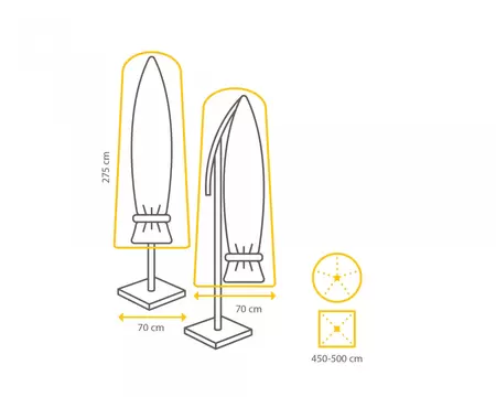 Winza Parasolhoes Zweef- en Stokparasol 275cm