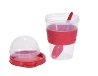 Yoghurtbeker met Lepel 600ml Assorti 1st